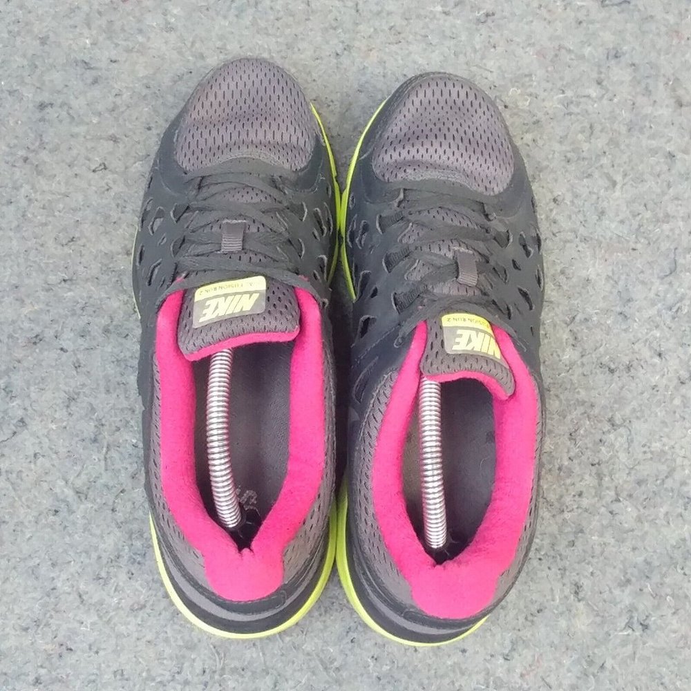 Nike Dual Fusion Run 2 Womens 8.5 Running Shoes Low Top Sneakers Gray - Picture 9 of 10